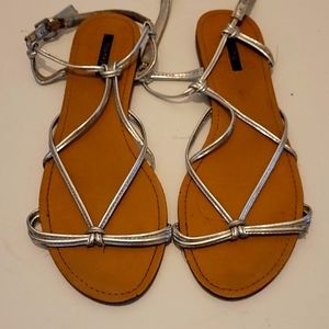 Women Silver Sandals size 7